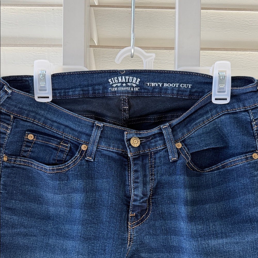 Signature Dark Indigo Boot Cut Jeans